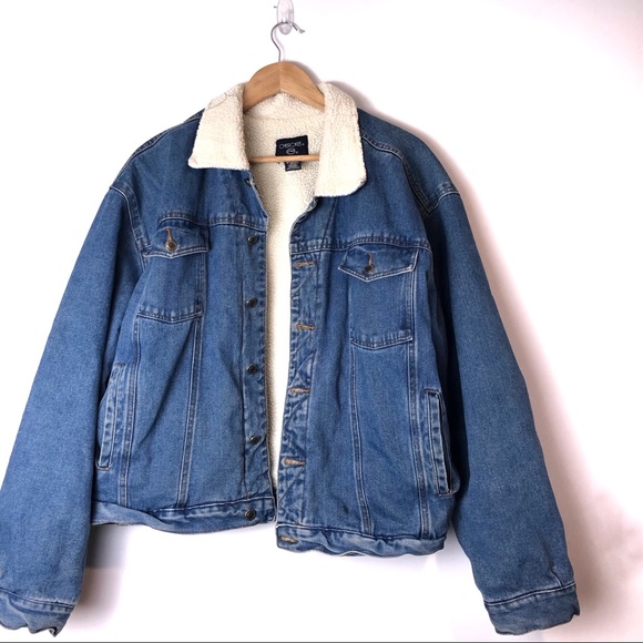 Cherokee Jackets & Blazers - Cherokee Vintage Sherpa Lined Denim Jacket